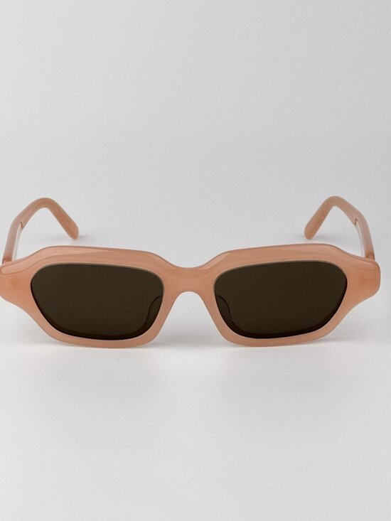 Loewe LW40157U SLIM 72E Rectangle Sunglasses Shiny Nude Pink Frame Grey Lenses main image 6